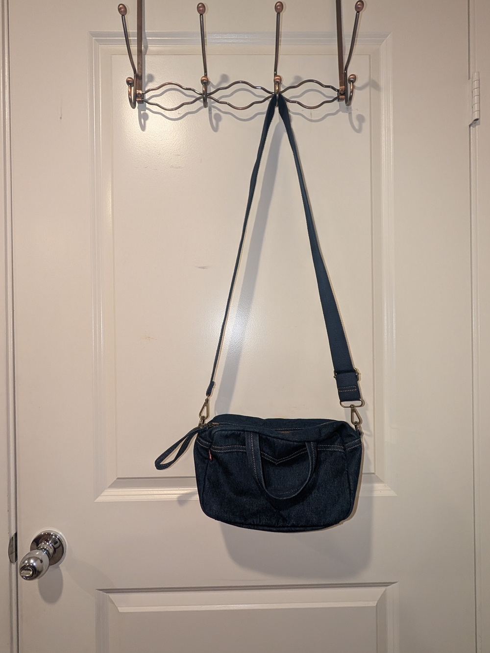 Dark Blue Denim Crossbody Shoulder Bag Levis